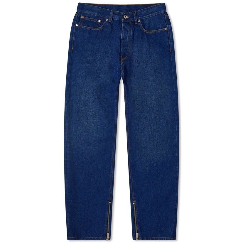 Jeans Off-White Skate Relaxed Fit Jeans Mørkeblå | OMYA177C99DEN0034400