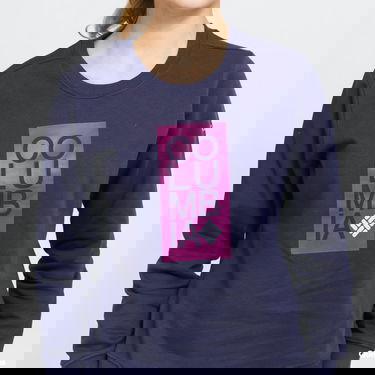 T-shirt Columbia Logo Crew Lilla | 1895741469, 2