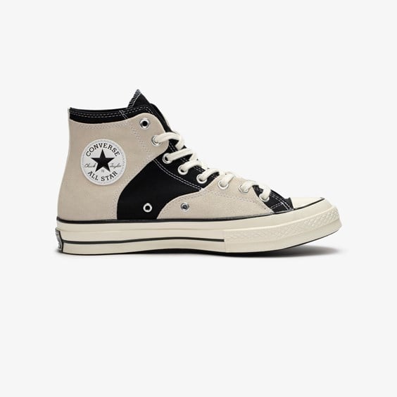 Sneakers og sko Converse Chuck Taylor All-Star 70 Hi Retro Sport Egret Black White Hvid | A02763C, 1