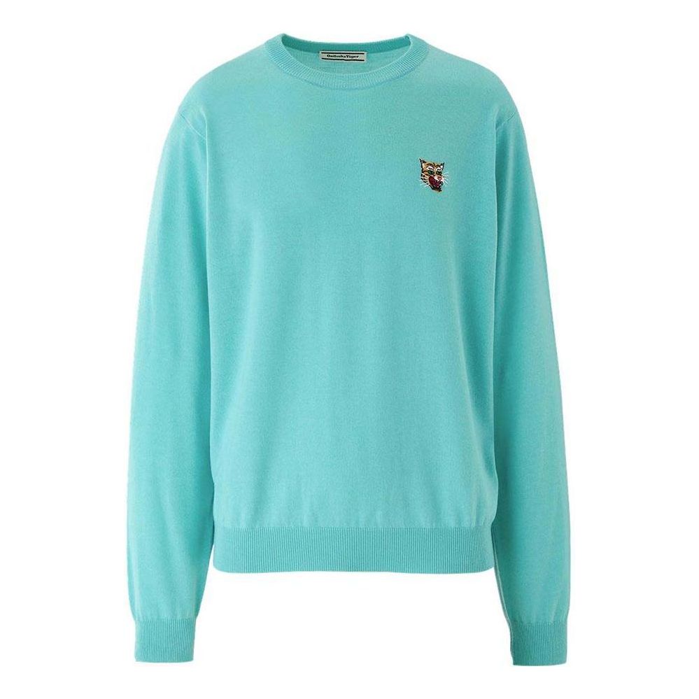 Sweater Onitsuka Tiger Embroidered Tiger Sweatshirt Turkis | 2183B396-300, 0
