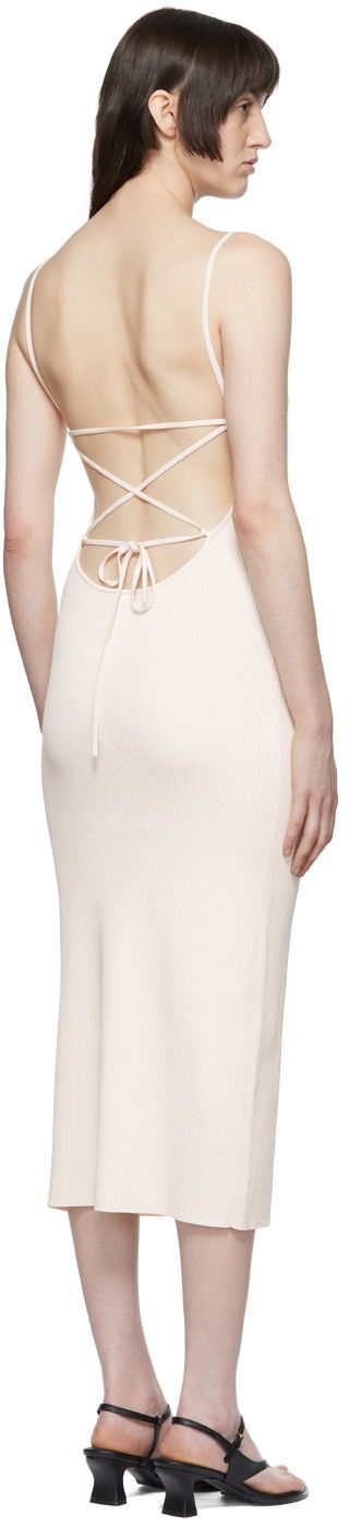 Kjole rag & bone Viscose Midi Slip Dress Beige | WAS22P0061806, 2