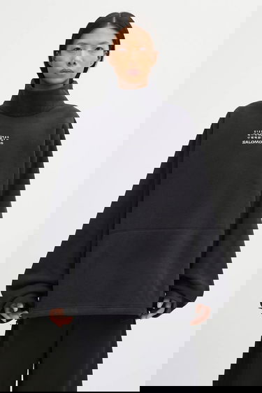 Sweatshirt Maison Margiela MM6 Maison Margiela x Salomon Oversized High-Neck Fleece Sweatshirt Sort | S52NH0035.M20140.899, 0