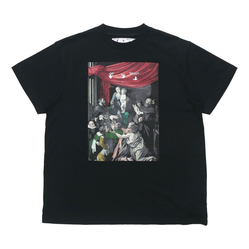T-shirt Off-White Off-White Caravaggio Painting Loose Fit T-Shirt Sort | OMAA038E20JER0051010
