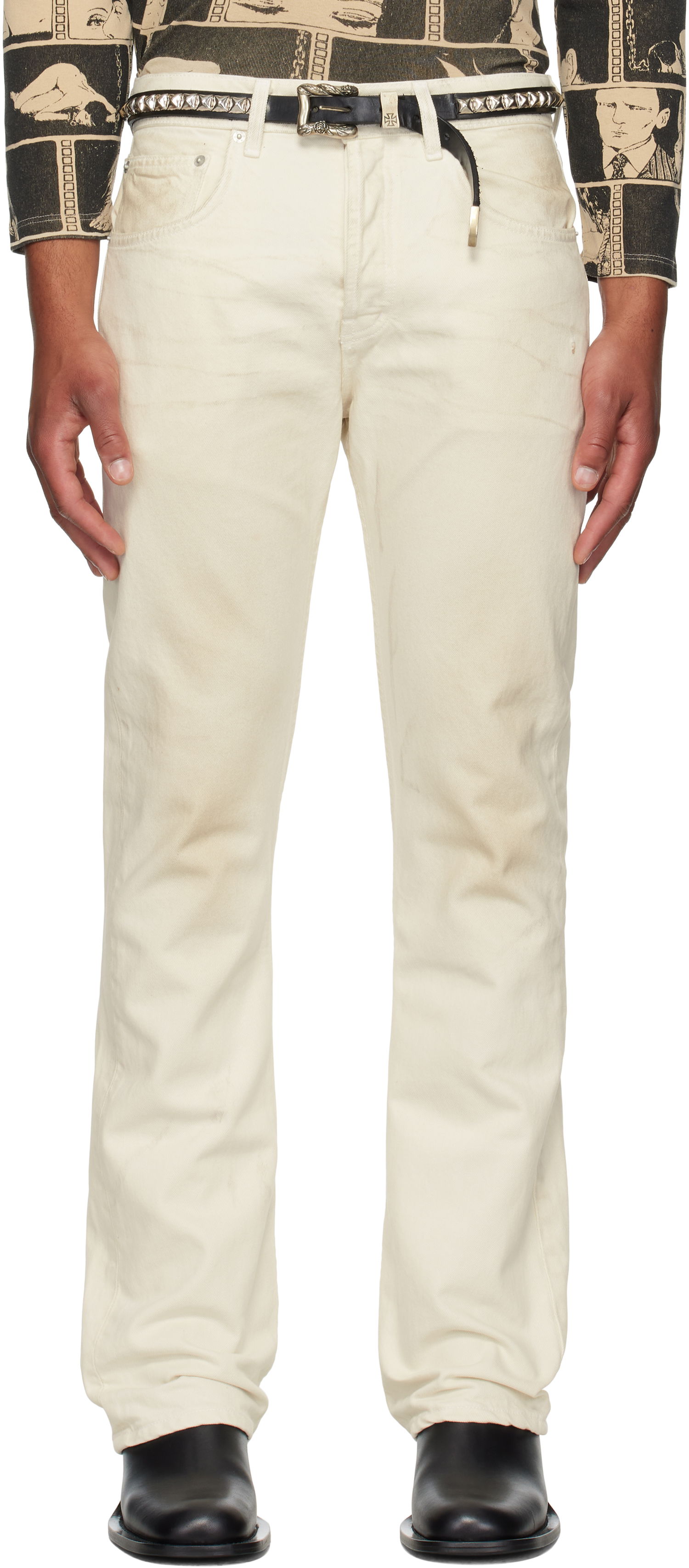 Jeans Enfants Riches Déprimés Enfants Riches Déprimés Classic Flare Leg Jeans Hvid | 050-401, 0