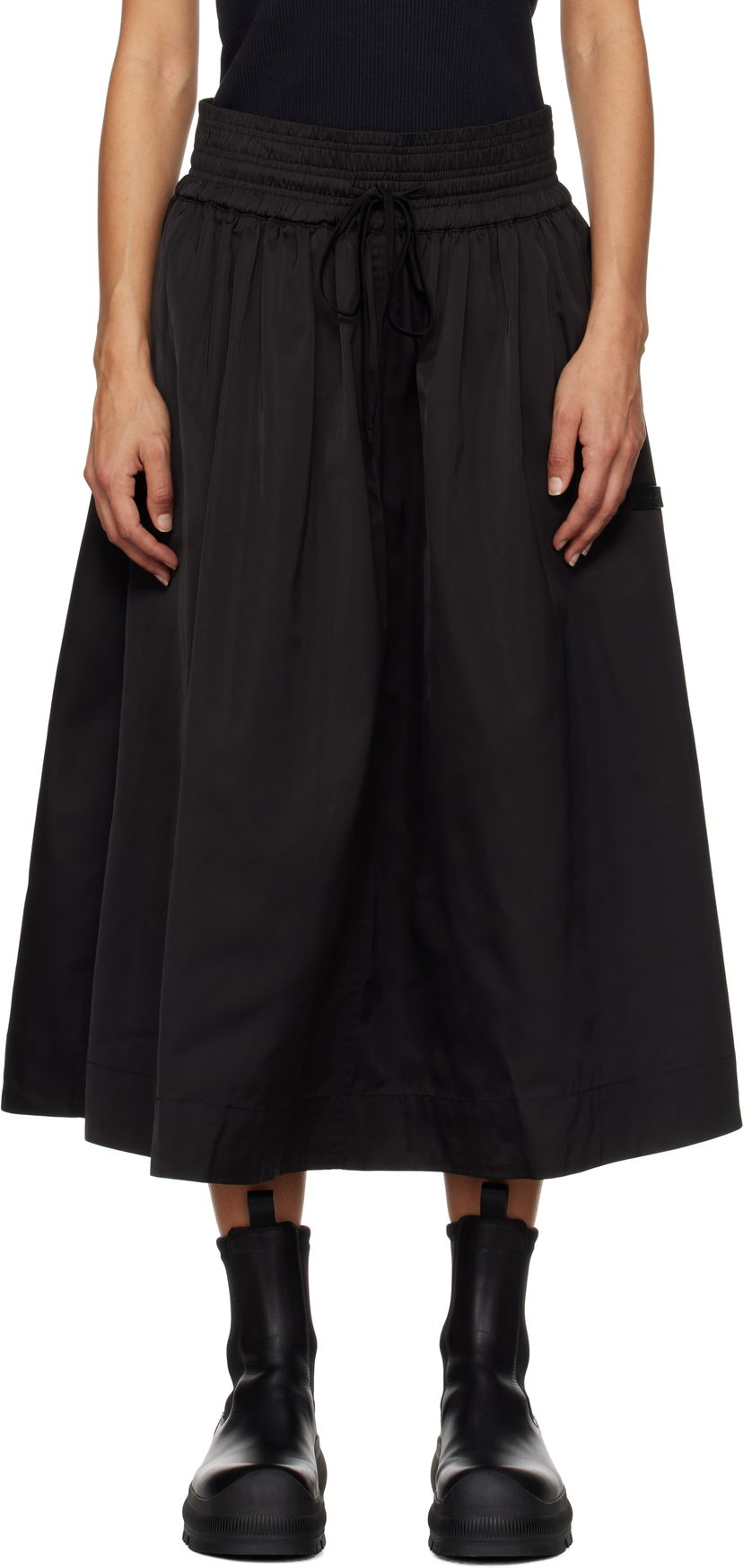 Nederdel Soulland Meir Midi Skirt Sort | 42059-1206