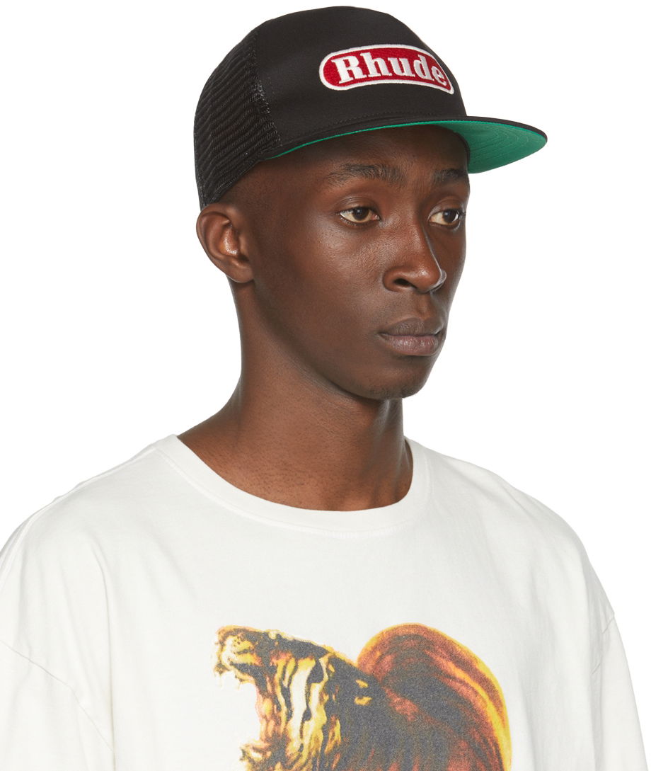 Kasket Rhude Pit Stop Trucker Cap Sort | RHPF22HA15360372, 1