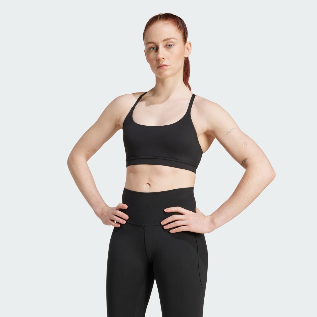 Bh adidas Performance All Me Light Support Bra Sort | JL5480, 0