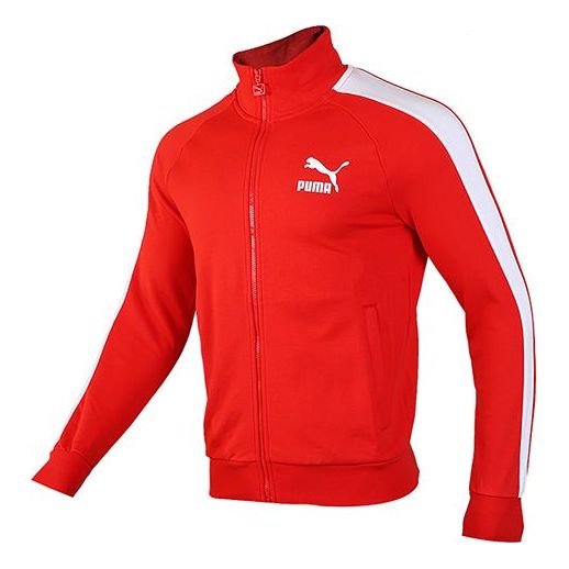 Vindjakke Puma Iconic Minimalistic Stand Collar Jacket Rød | 595976-11, 0