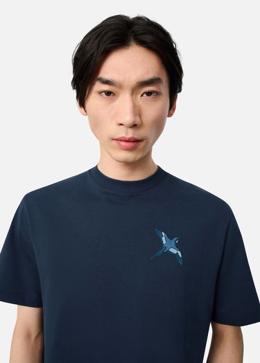 T-shirt AXEL ARIGATO Micro Bee Bird T-Shirt Mørkeblå | A3464002, 7