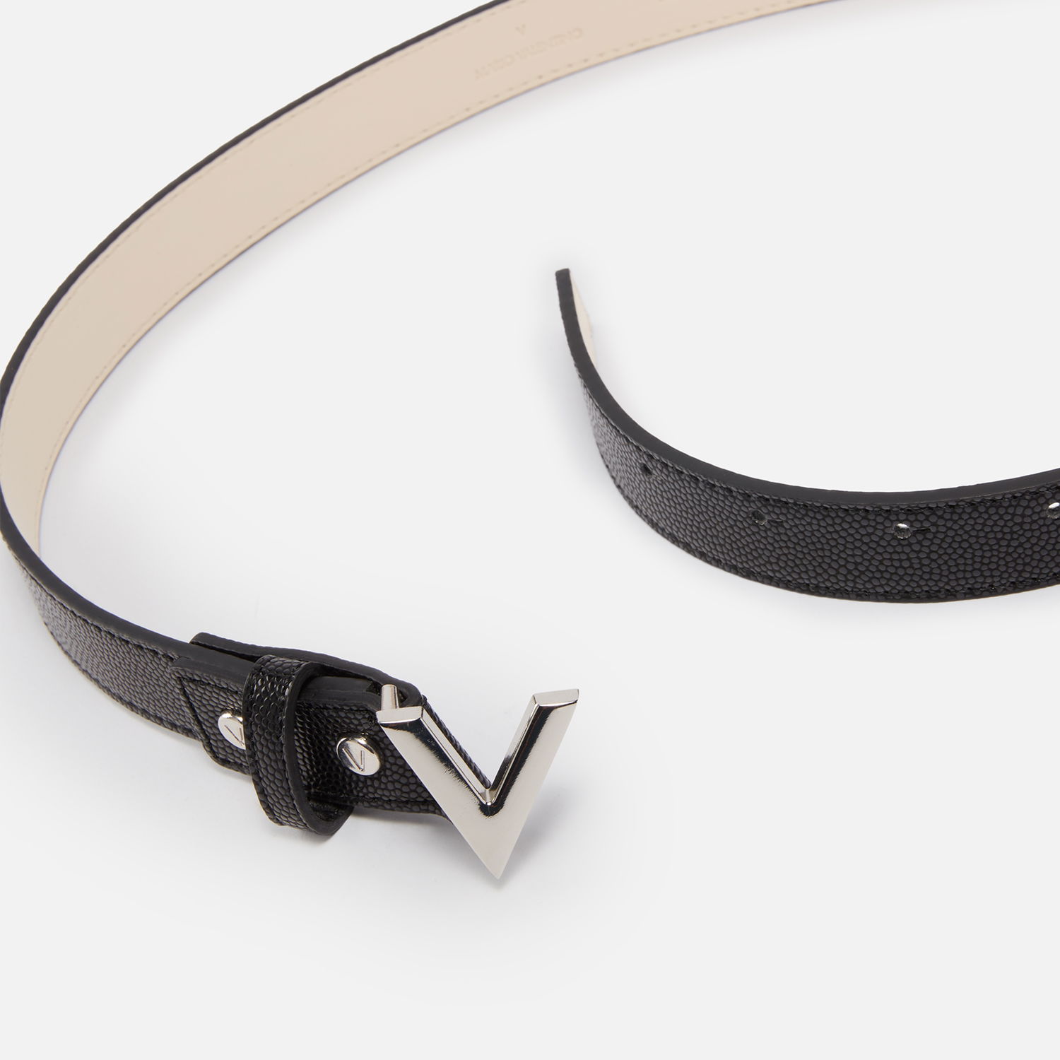 Bælter Valentino Divina Faux Leather Belt - S Beige | VCS1R456GN450S, 1