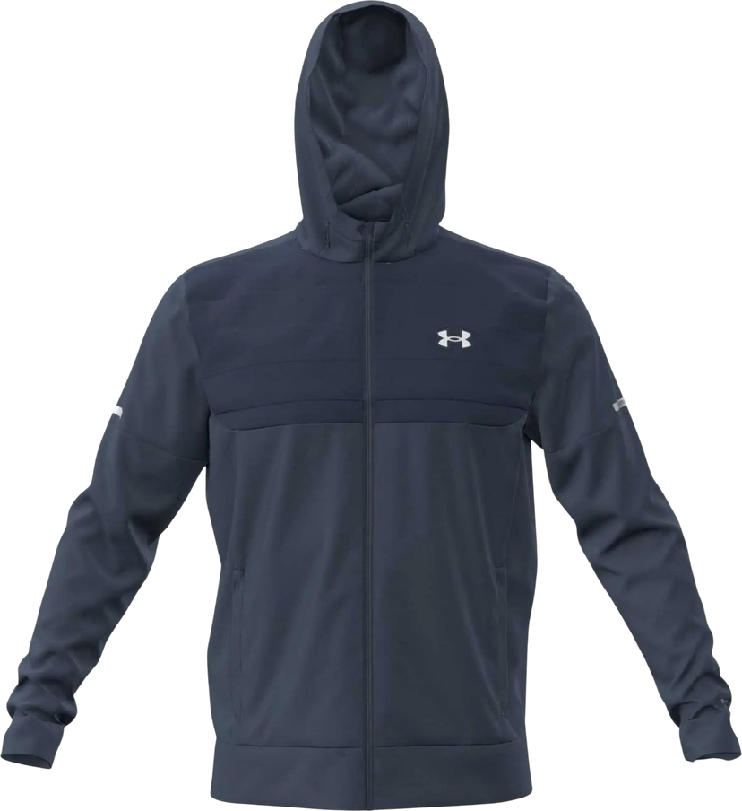 Sweatshirt Under Armour Armour Fleece Hooded Full-Zip Track Jacket Mørkeblå | 6005617-044