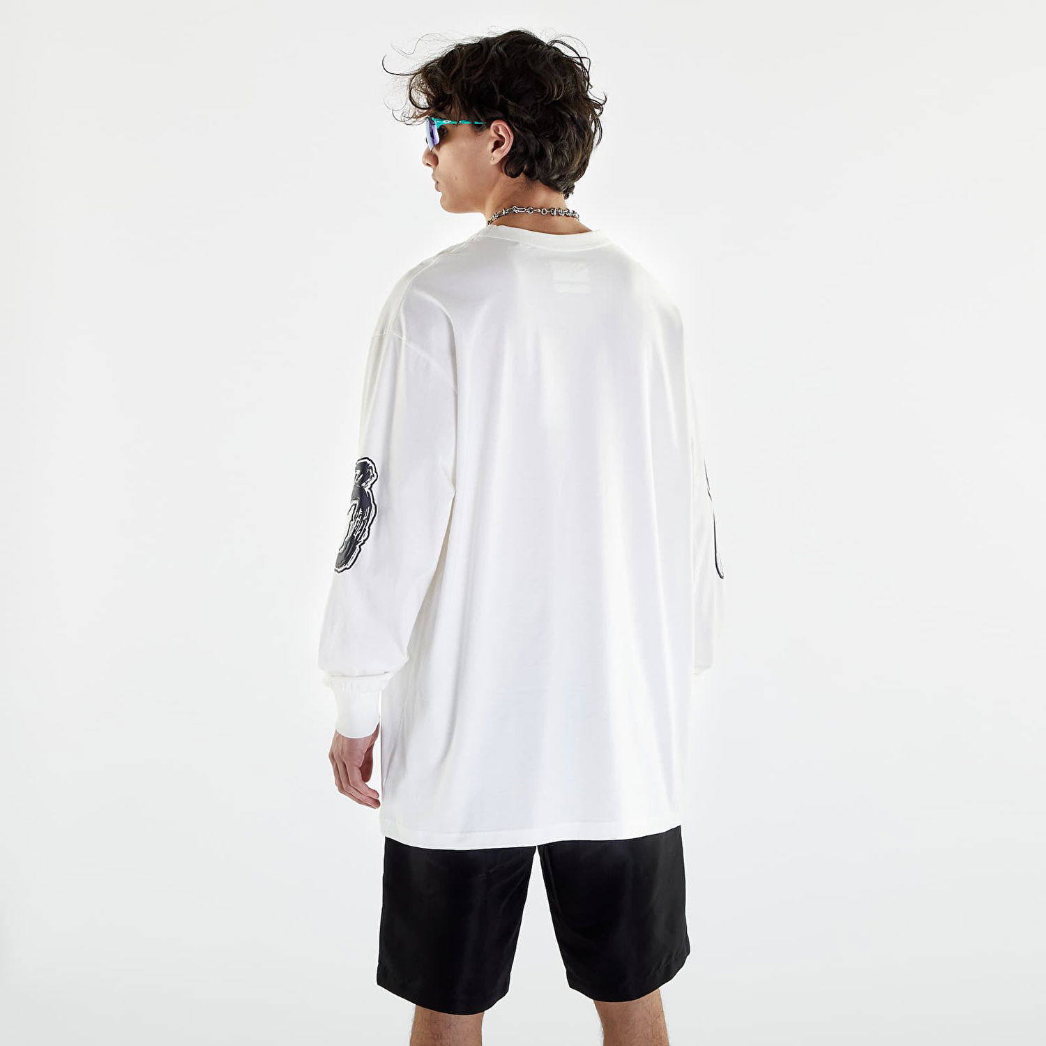 T-shirt Y-3 Graphic Logo Long Sleeve Tee Hvid | IA3112, 1