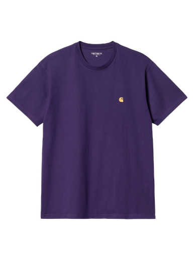 T-shirt Carhartt WIP S/S Chase T-Shirt "Tyrian / Gold" Lilla | I026391_1YV_XX