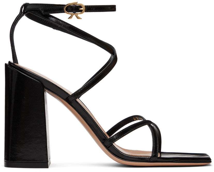 Sneakers og sko Gianvito Rossi Heeled Strap Sandals Sort | G32335.95RIC.NUI