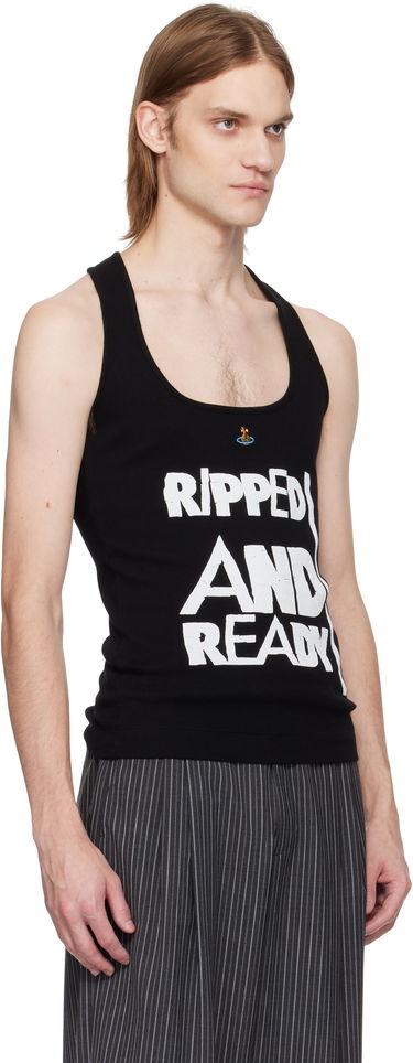 Tanktop Vivienne Westwood Vivienne Westwood 'Ripped & Ready' Tank Top Hvid | 2G010007-J009C-, 4