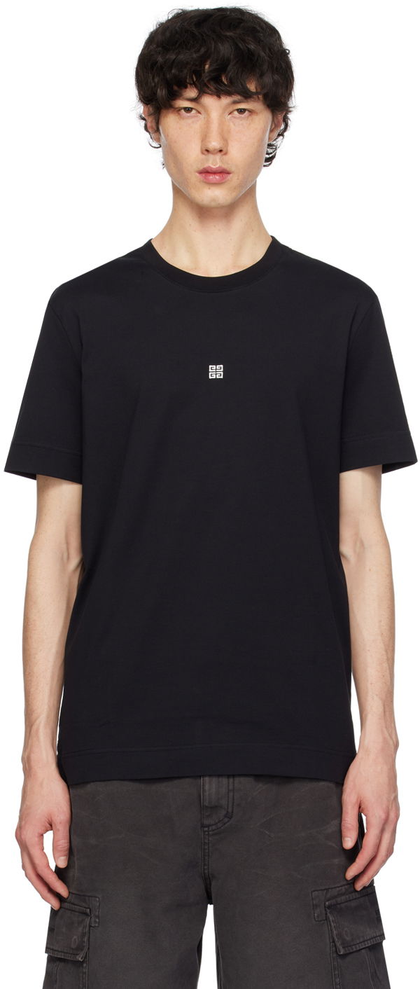 T-shirt Givenchy Embroidered T-Shirt Sort | BM716G3YCD001
