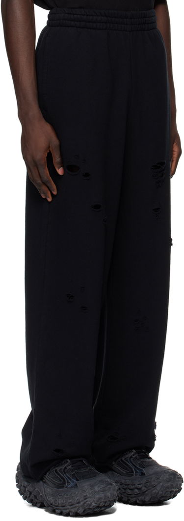 Joggingbukser We11done We11done Distressed Sweatpants Sort | WD-TA1-24-812-U-BK, 1
