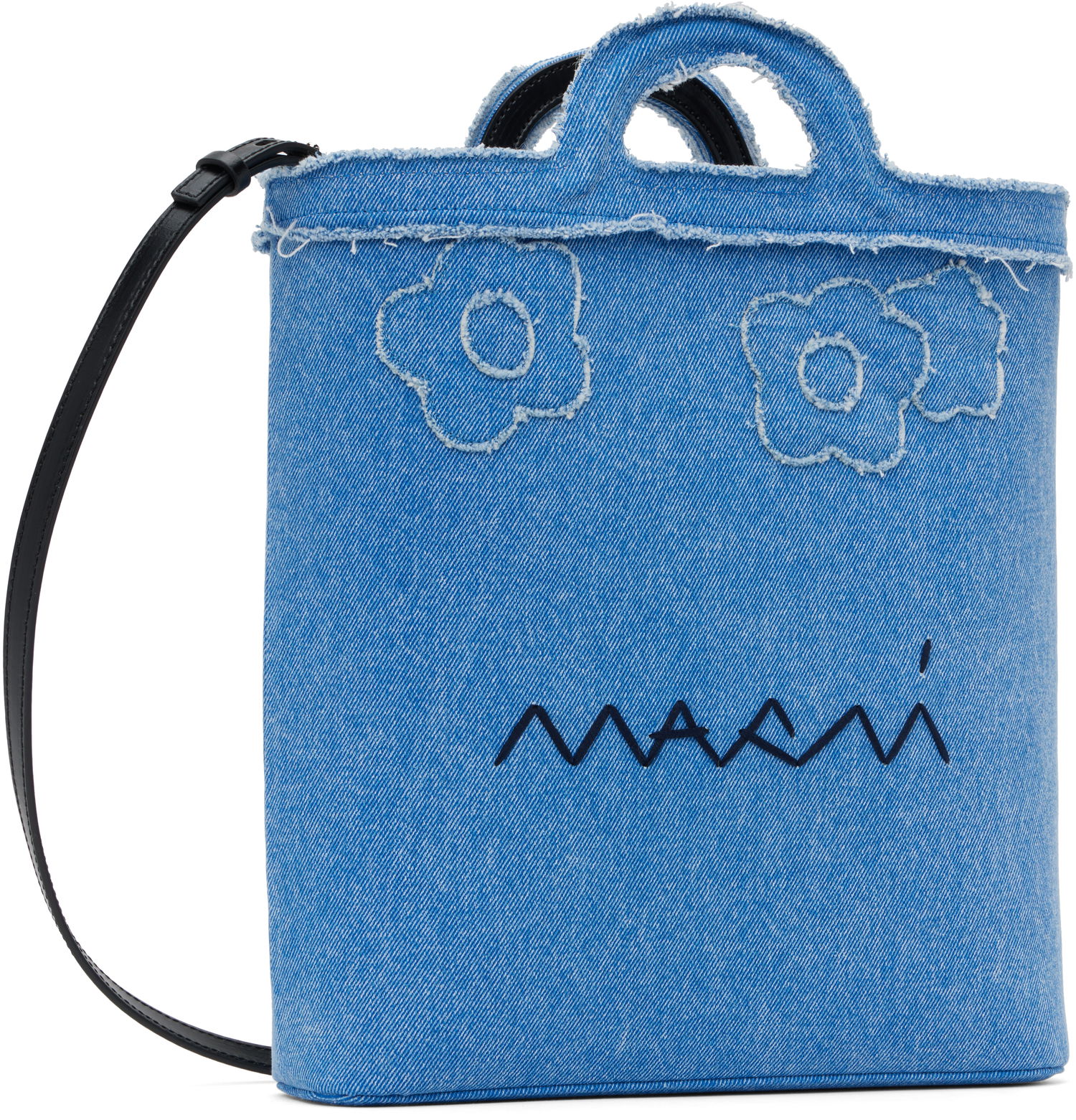 Mulepose Marni Marni Tropicalia Denim Crossbody Bag Blå | SBMP0179L1 P8201, 1