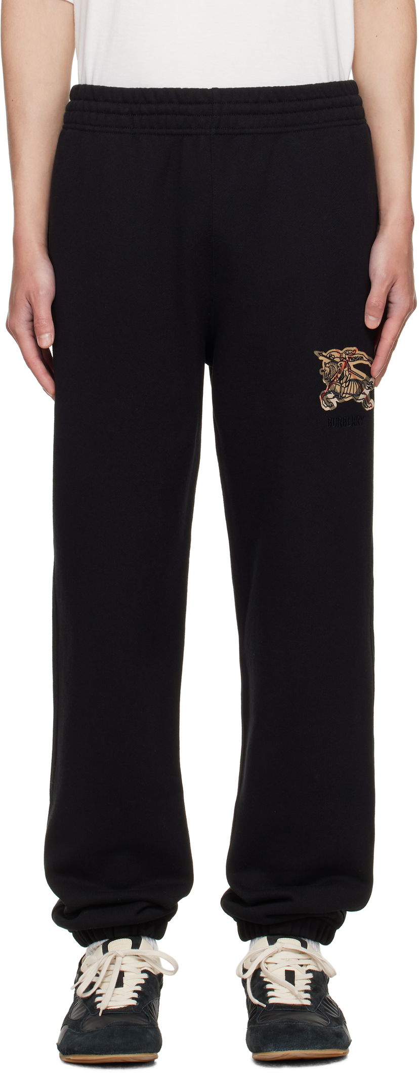 Joggingbukser Burberry Burberry Cotton Jogging Sweatpants Sort | 8116095