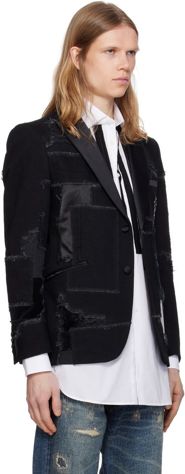 Jakke Junya Watanabe Junya Watanabe Patchwork Blazer Sort | WO-J033-051, 1