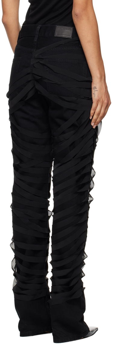 Jeans Helmut Lang Ribbons Decorated Worker Pants Sort | O06DW201, 2