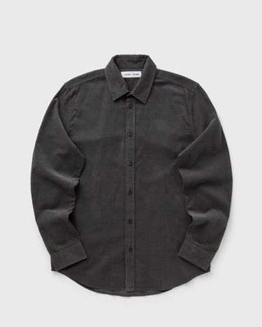 Skjorte Samsoe Samsoe SALIAM NX Corduroy Button-Up Shirt Grå | M10000028-BLACK-OYSTER, 1