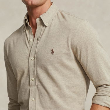 Skjorte Polo by Ralph Lauren Ralph Lauren Featherweight Pique Shirt Beige | 710654408119, 0
