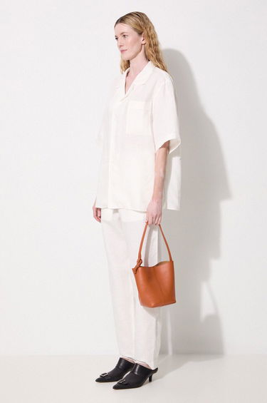 Bukser PANGAIA Pangaia DNA Linen High Waist Trousers Hvid | 10001914, 1