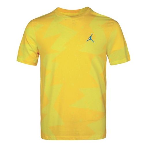 T-shirt Jordan Jordan Poolside Splash Ink Print T-Shirt Gul | CJ6216-728, 0