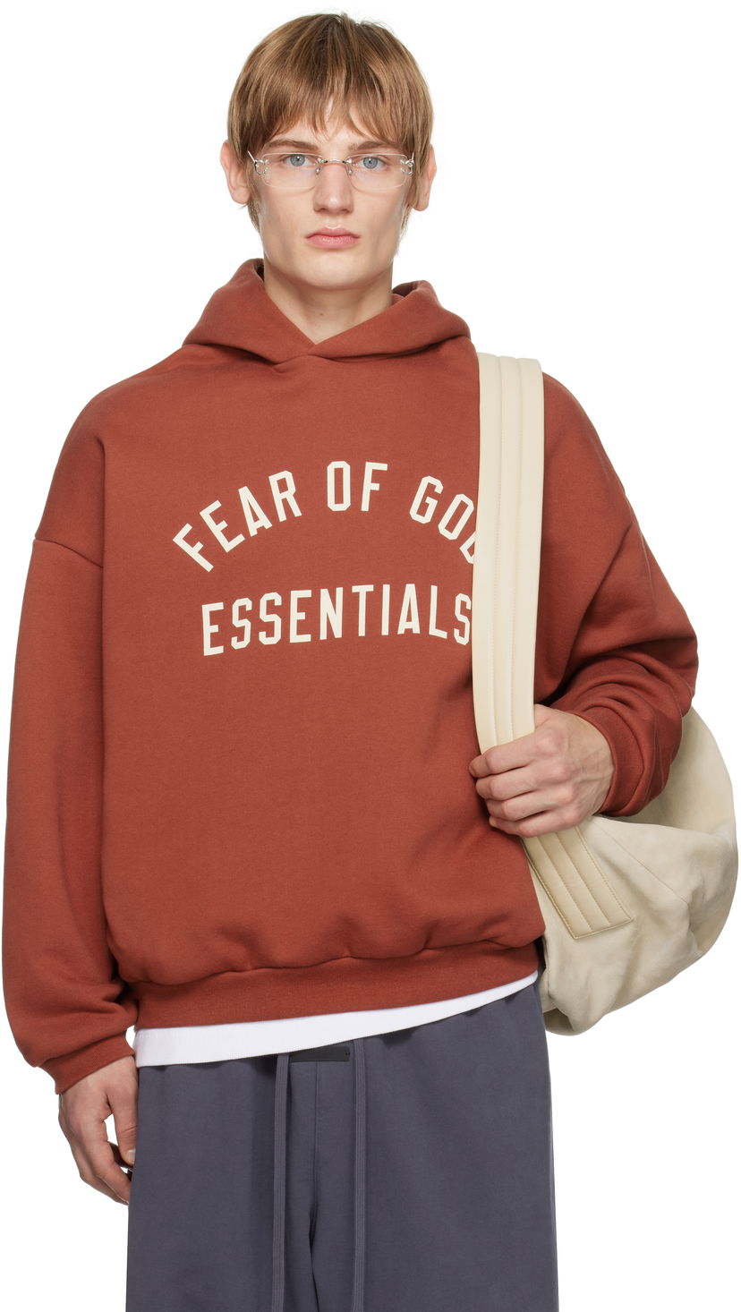 Sweatshirt Fear of God Fear of God ESSENTIALS Fleece Hoodie Rød | 192HO246256F