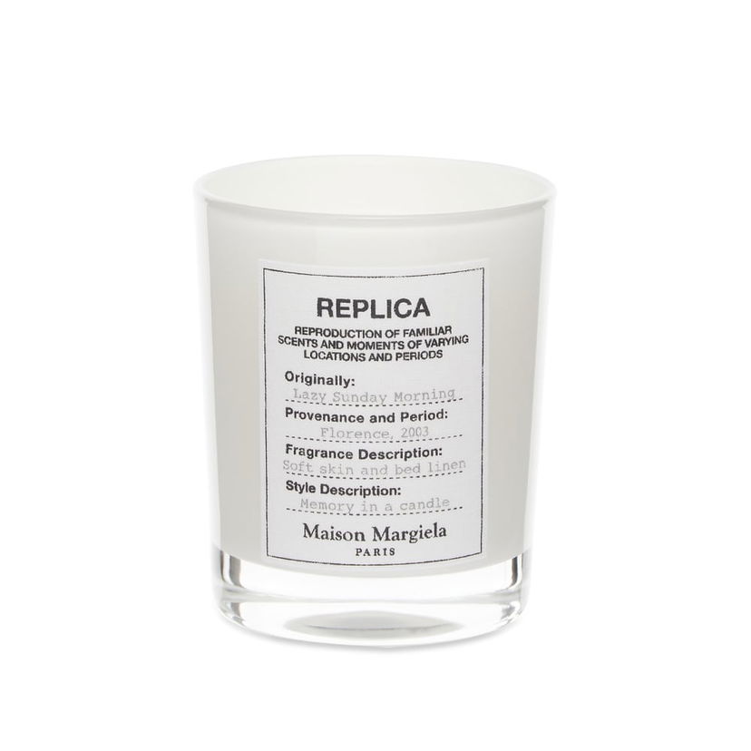 Stearinlys Maison Margiela Replica Lazy Sunday Candle in 165g Hvid | MMMCAN01