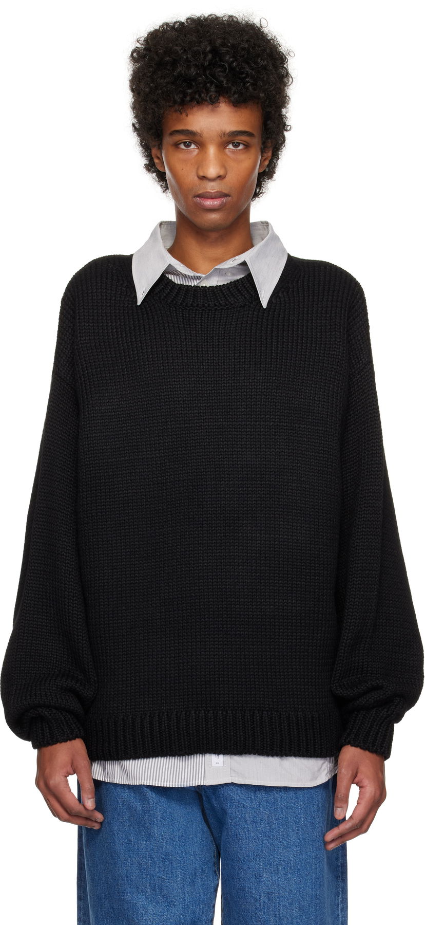 Sweater WTAPS WTAPS Ingredient Sweater Sort | 242MADT-KNM05