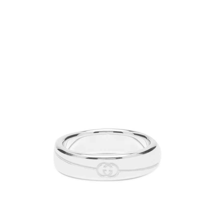 Ring Gucci Tag Ring 6mm "Silver" Metalisk | YBC774052001