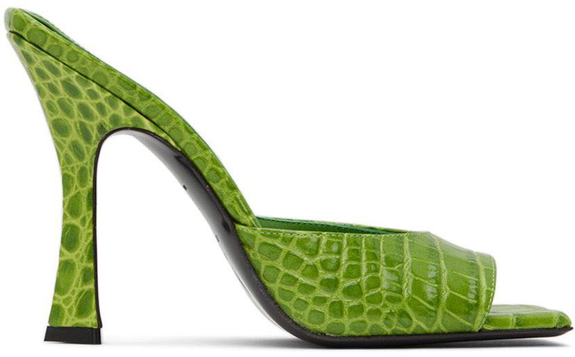 Tilbehør The Attico Attico Anais Heeled Sandals Grøn | 227WS499 EL002