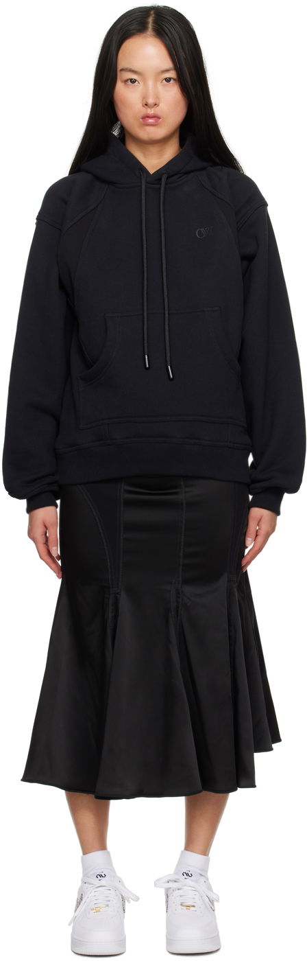 Kjole Off-White Black Hooded Maxi Dress Sort | OWDB491F23FAB0011010