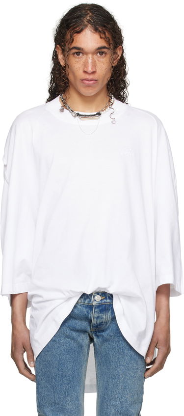T-shirt Jean Paul Gaultier Jean Paul Gaultier Shayne Oliver Edition Oversized T-Shirt Hvid | 24/27-U-TS068B-J063-01, 0