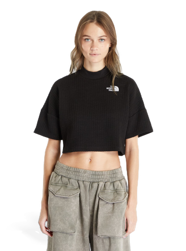 Crop top The North Face Mhysa Short Sleeve Top TNF Black Sort | NF0A853XJK31