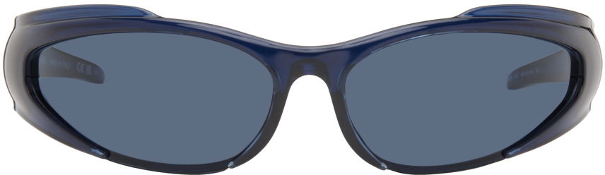 Solbriller Balenciaga Blue Reverse Xpander Sort | BB0253S-003, 0