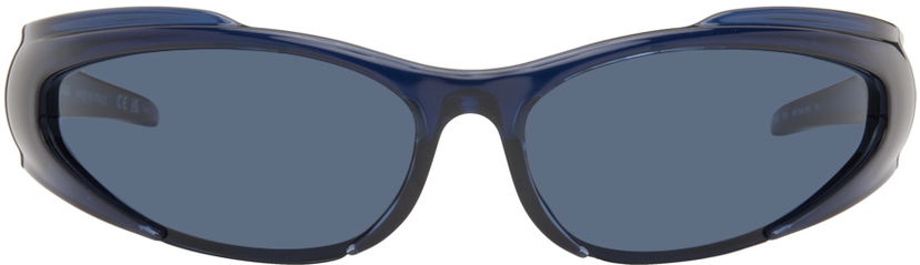 Solbriller Balenciaga Blue Reverse Xpander Sort | BB0253S-003