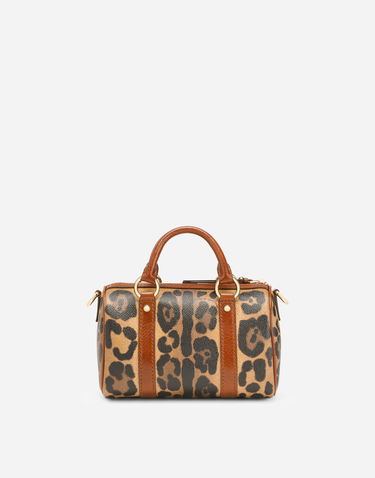 Håndtaske Dolce & Gabbana Small Box Satchel Leopard Print Flerfarvet | BB6930AW384HYNBM, 2