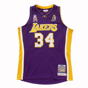 Jersey Mitchell & Ness Los Angeles Lakers Shaquille O'Neal Finals Jersey Lilla | AJY44187-LAL01SONPURP, 0