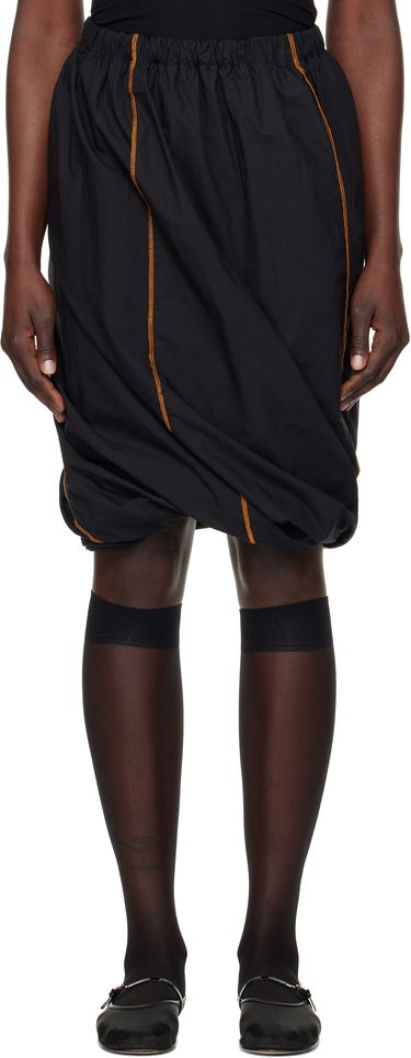 Nederdel Baserange Turn Midi Skirt Sort | SKTU-PO-SP25, 0