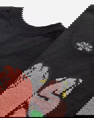 T-shirt Slam Jam Andre Thompson T-Shirt with SLAM JAM CHAOS IS ORDER Print Sort | SJANDRETEE1 BLK, 4