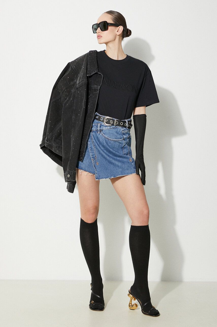 T-shirt JW Anderson Embroidery T-Shirt Sort | JT0218.PG0980.999, 1
