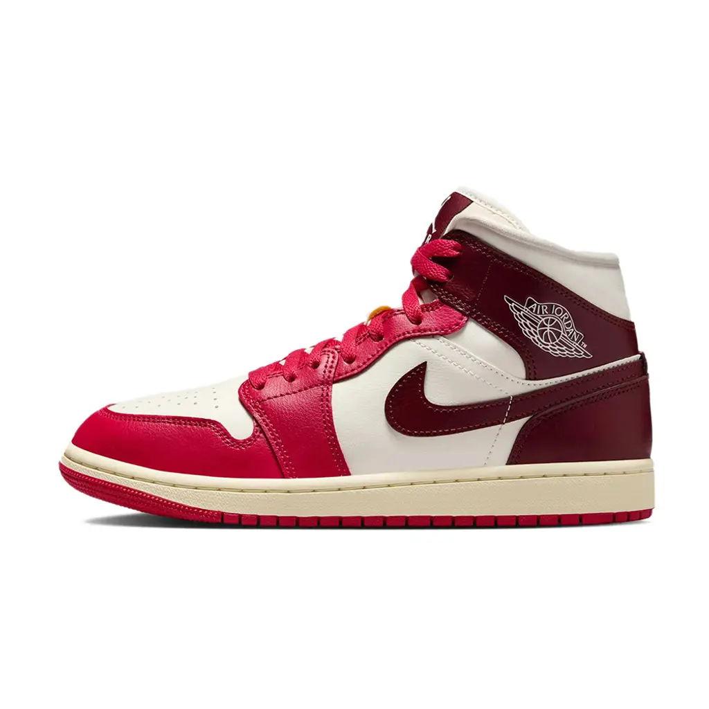 Sneakers og sko Jordan Air Jordan 1 Mid "Mystic Hibiscus" Bourgogne | BQ6472-119, 0
