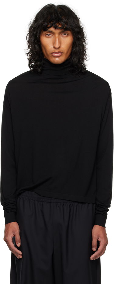 Sweater The Row Turtleneck Long Sleeve Top Sort | 839-Y590, 0