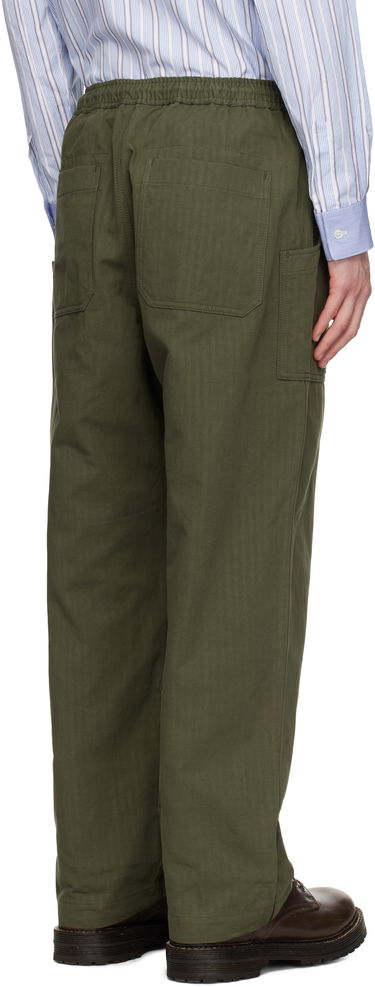 Cargo bukser Comme des Garçons Comme des Garçons Homme Linen Herringbone Drawstring Trousers Grøn | HO-P019-051, 2