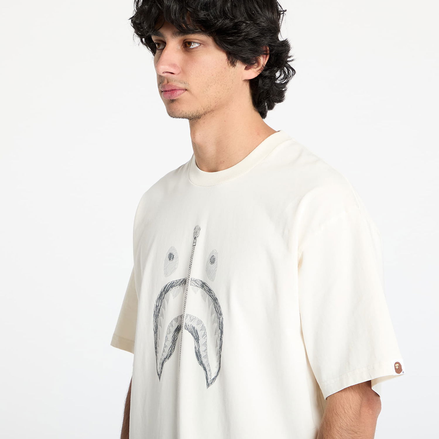T-shirt BAPE Relaxed Fit Graphic Tee Hvid | 001CSK801316M IVY, 1