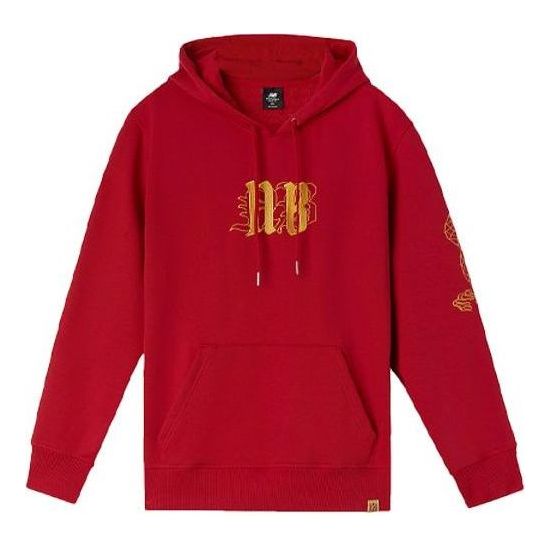 Sweatshirt New Balance Lifestyle Graphic Print Hoodie Rød | AMT01596-REP