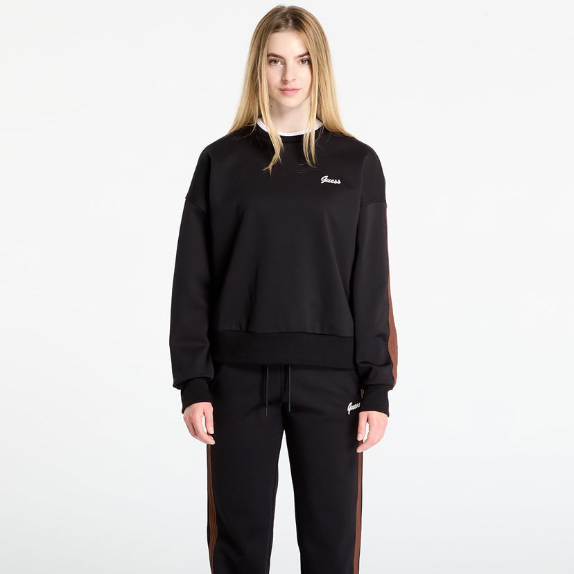 Sweatshirt GUESS GUESS Fabia Sweatshirt Sort | V5BQ03KCX22-JBLK